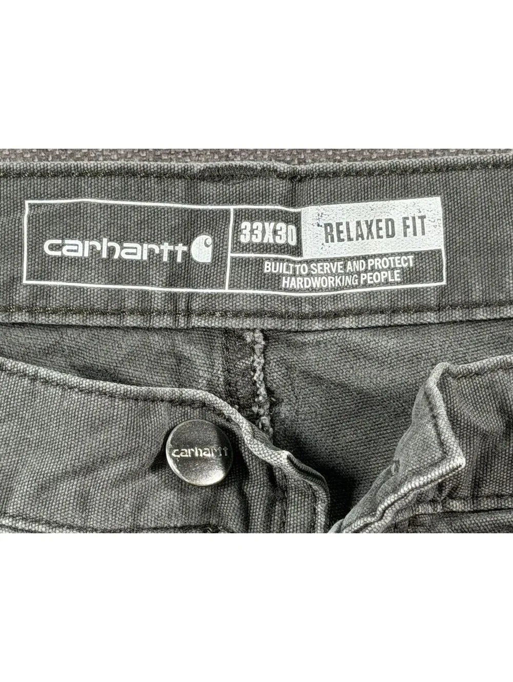 Carhartt Relaxed Fit Work Pants Size 33x30 Gray